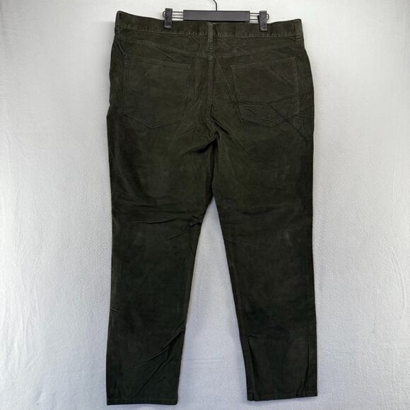 Everlane Corduroy Pants Mens 40x30 Green Chino Khaki Slim Trouser Office NEW - Picture 9 of 11